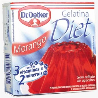 Pó Para Gelatina Diet Morango Dr Oetker Embalagem 12G