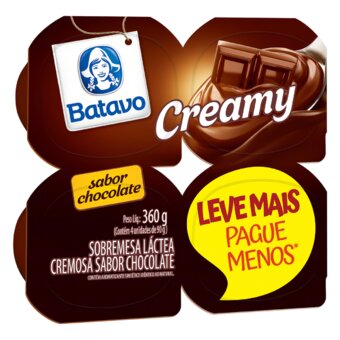 Sobremesa Láctea Batavo Creamy Chocolate 360G