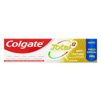 Creme Dental Colgate Total 12 Anti Tartáro 180G