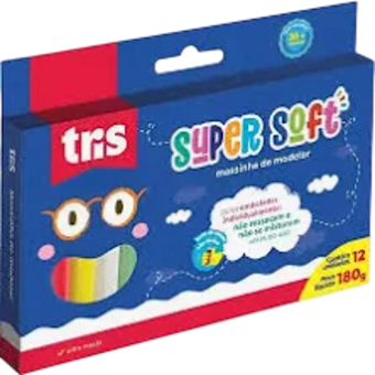 Massa Modelar Sup Soft Tris 12Un