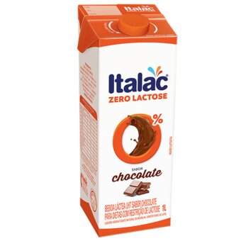 Bebida Láctea Zero Lactose Chocolate Italac Caixa 1L