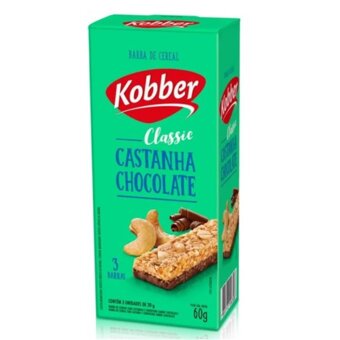 Barra De Cereal Kobber Classic Castanha 3Un