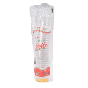 Copo Térmico Plastilania Cristal 150Ml Embalagem 25Un