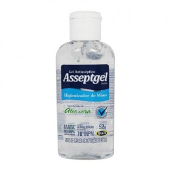 Gel Higienizador Para Mãos Asseptgel Cristal 52G