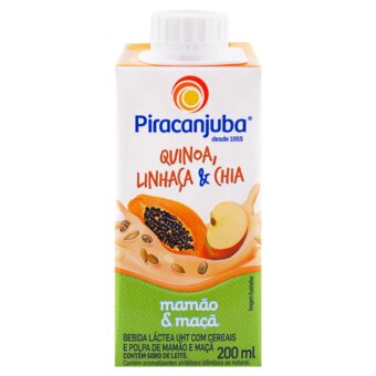 Bebida Láctea Piracanjuba Quinoa Linhaça Chia Mamão Maçã 200Ml