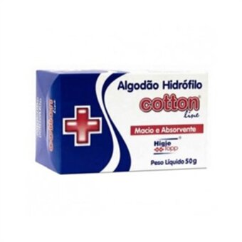 Algodão Cotton Line Hidrófilo Embalagem 50G