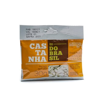 Castanha Do Brasil Fatiada E Salgada Miragina 30G