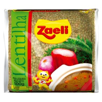 Lentilha Zaeli Embalagem 500G