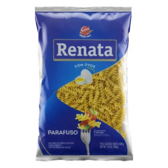 Macarrão Parafuso Renata Com Ovos Pacote 500G