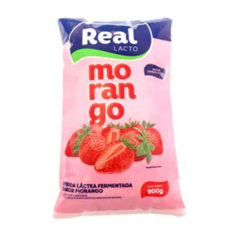 Iogurte Real Morango Saco 900G
