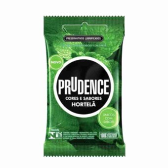 Preservativo Prudence Plus Hortelã Embalagem 3 Un