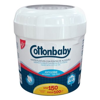 Haste Flexível Cottonbaby Oferta 150Un