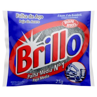 Palha De Aço Brillo Média N1 25G
