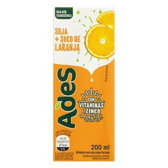 Bebida De Soja Ades Laranja 200Ml
