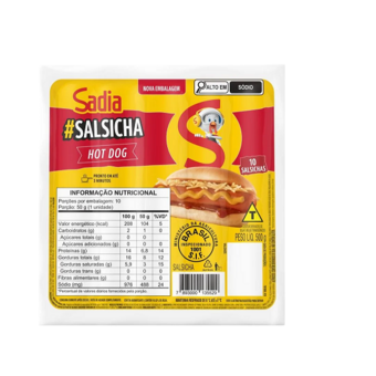 Salsicha Sadia Hot Dog 500G
