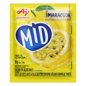 Refresco Em Pó Mid Maracujá 20G