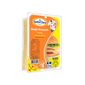 Queijo Mussarela Santa Clara Fatiado 150G