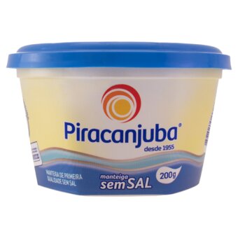 Manteiga Sem Sal Piracanjuba Pote 200 G