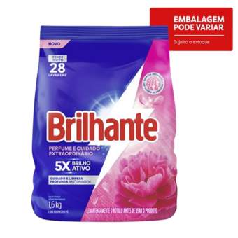 Lava Roupa Em Pó Brilhante 1.6Kg