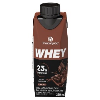 Bebida Piracanjuba Whey Zero Lactose Cacau 250Ml