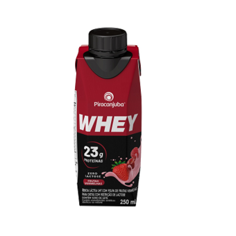 Bebida Piracanjuba Whey Zero Lactose Frutas Vermelhas 250Ml