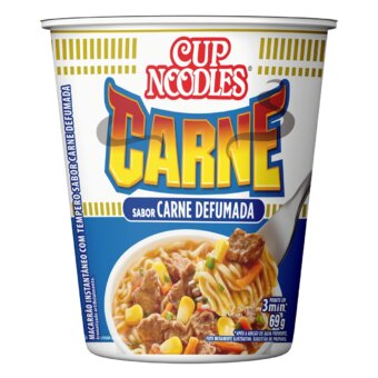Macarrão Instantâneo Cup Noodles Carne Defumada 69G