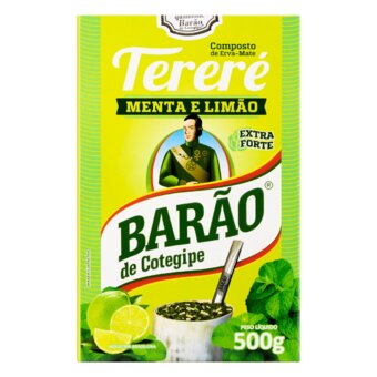 Erva Mate Barão Menta E Limão Embalagem 500G
