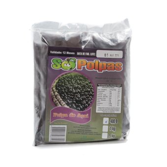 Polpa Fruta Só Polpas Açaí 400G