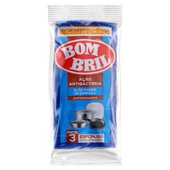 Esponja Antiaderente Bombril 3 Un