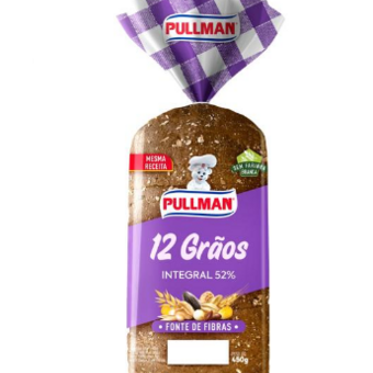 Pão De Forma Pullman 52% Integral 12Grãos 450G
