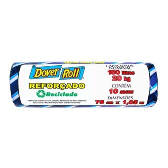 Saco De Lixo Dover Roll 100L Unidade 10Un