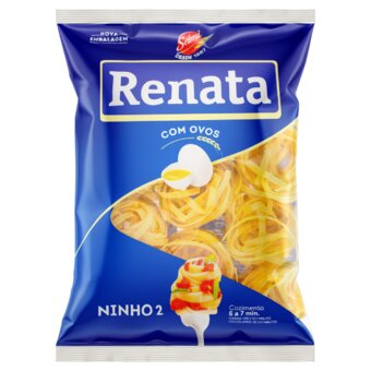 Macarrão Com Ovos Ninho 2 Renata Pacote 500G