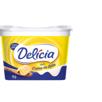 Margarina Cremosa Delícia Com Sal Embalagem 1Kg