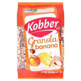 Granola Kobber Banana E Mel Pacote 250G