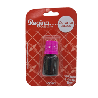 Corante Alimentício Líquido Rosa Regina Frasco 10Ml