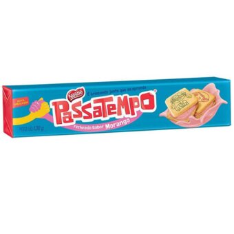 Biscoito Recheado Passatempo Nestlé Morango 130G