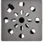 Grelha Cromada Quadrada Astra 10X10Cm