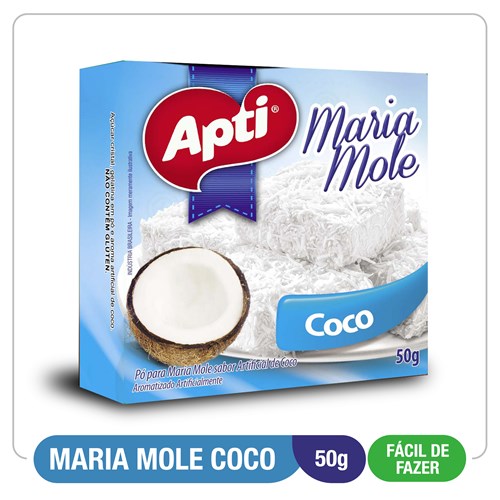 Pó Para Maria Mole Apti Coco Caixa 50G é aqui na Arasuper