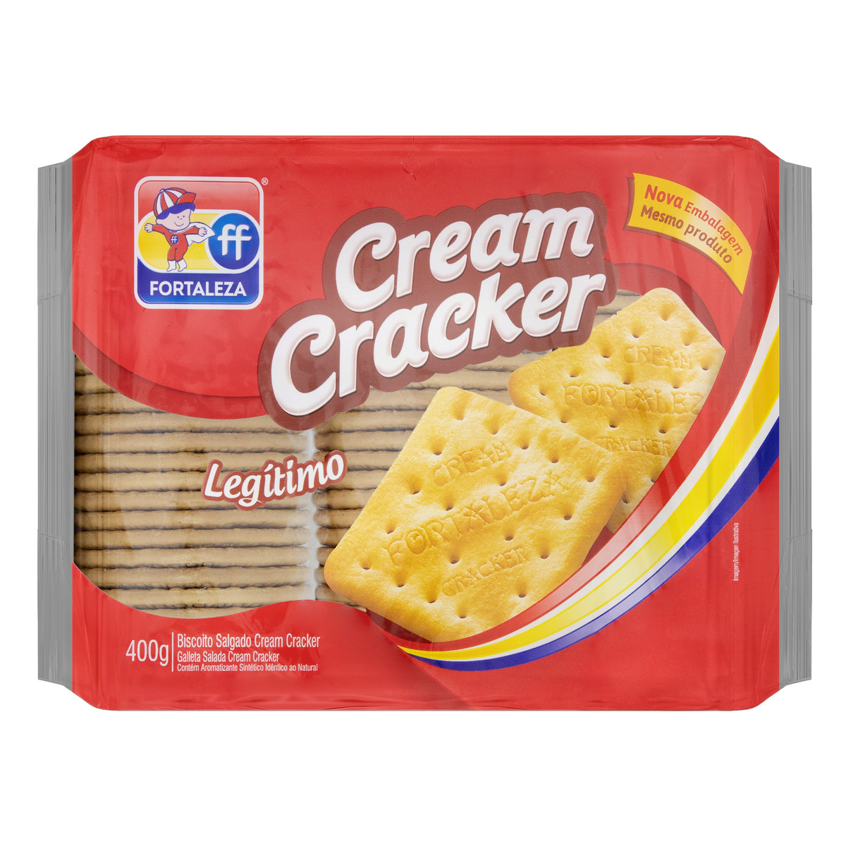 Biscoito Cream Cracker Fortaleza Pacote 400G é aqui na Arasuper